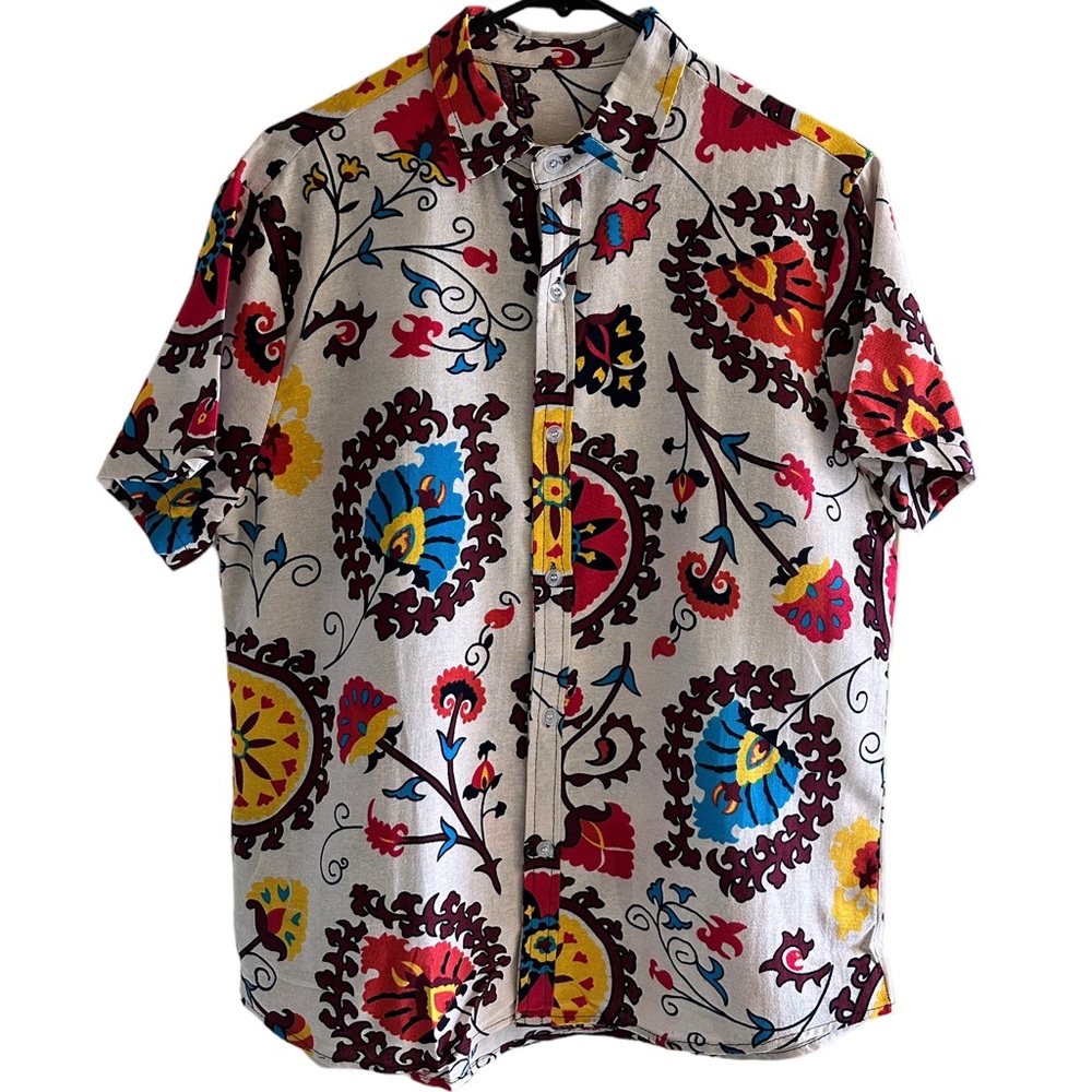 Lavnis Summer Button Down Shirt (Size: Small) - Picture 4 of 7